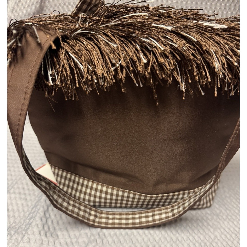 Abetta Accessories Western Fringe Tote Brown Gingham Cowboy Boot Floral‎ NWT Bag - Picture 9 of 16